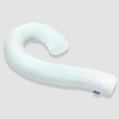 Lichamelijk kussen voor volwassenen - zachte lange bedkussen insert voor het slapen - versnipperd geheugen schuim &amp; verwijderbaar wasbaar deksel
