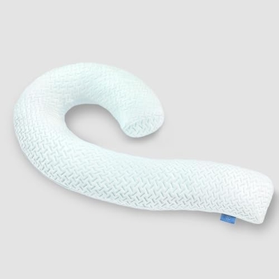 Lichamelijk kussen voor volwassenen - zachte lange bedkussen insert voor het slapen - versnipperd geheugen schuim &amp; verwijderbaar wasbaar deksel