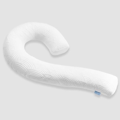 Lichamelijk kussen voor volwassenen - zachte lange bedkussen insert voor het slapen - versnipperd geheugen schuim &amp; verwijderbaar wasbaar deksel