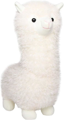 Alpaca wol speeltje, alpaca knuffeldier grote 18 &quot;pop pluis gooi kussen, zacht pluizig kussen super kerst valentijn