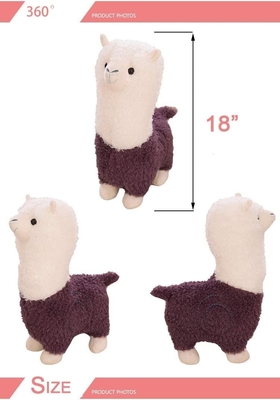 Alpaca wol speeltje, alpaca knuffeldier grote 18 &quot;pop pluis gooi kussen, zacht pluizig kussen super kerst valentijn
