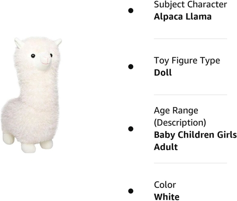 Alpaca wol speeltje, alpaca knuffeldier grote 18 &quot;pop pluis gooi kussen, zacht pluizig kussen super kerst valentijn