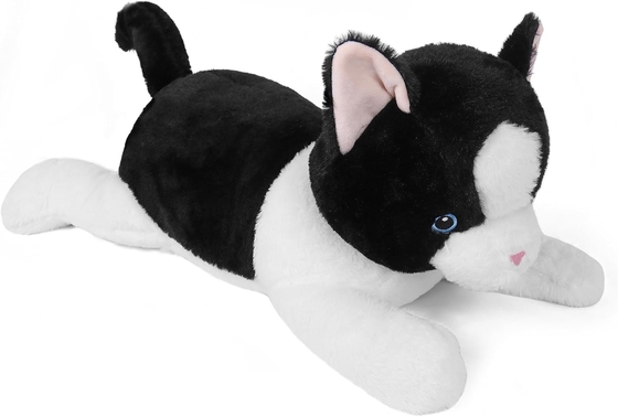 27 inch Kat Gewichte knuffeldieren, Cuddly Gewichte Kat Plush Kussen Reuzen Plushie Ideaal cadeau voor volwassenen en kinderen