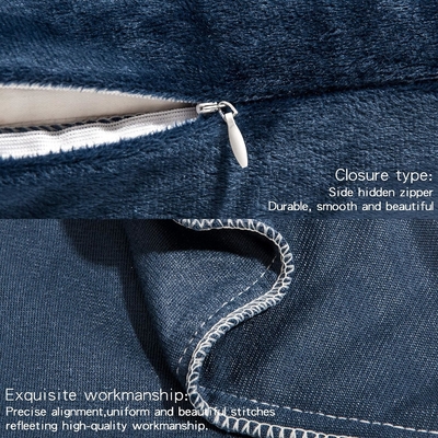 NTBAY 2 Pack Zippered Velvet King kussens, superzacht en gezellig Luxe Fuzzy Flannel kussens met Zipper, 20x36