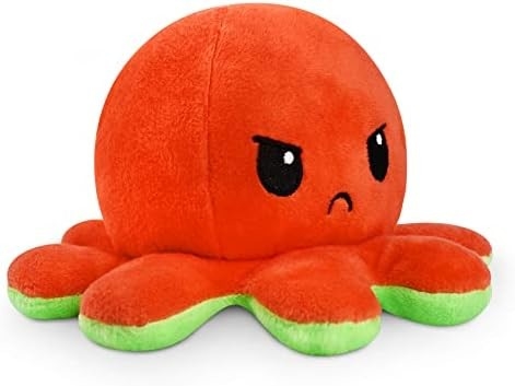 TeeTurtle - De originele omkeerbare octopus Plushie - Liefde + Haat - Schattige zintuiglijke figuurtjes Gevulde dieren die je laten zien