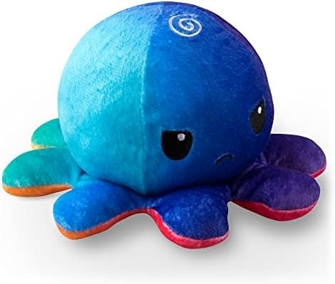 TeeTurtle - De originele omkeerbare octopus Plushie - Liefde + Haat - Schattige zintuiglijke figuurtjes Gevulde dieren die je laten zien