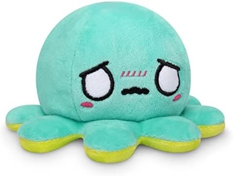 TeeTurtle - De originele omkeerbare octopus Plushie - Liefde + Haat - Schattige zintuiglijke figuurtjes Gevulde dieren die je laten zien