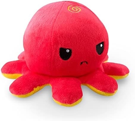 TeeTurtle - De originele omkeerbare octopus Plushie - Liefde + Haat - Schattige zintuiglijke figuurtjes Gevulde dieren die je laten zien