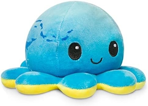TeeTurtle - De originele omkeerbare octopus Plushie - Liefde + Haat - Schattige zintuiglijke figuurtjes Gevulde dieren die je laten zien