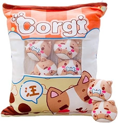 REFAHB Schattige pluizige kussen gooi kussen afneembare vullende dieren speelgoed creatieve geschenken voor meisjes (kittens)