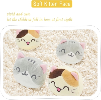 REFAHB Schattige pluizige kussen gooi kussen afneembare vullende dieren speelgoed creatieve geschenken voor meisjes (kittens)