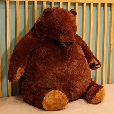 23.6in donkerbruine teddybeer pluis speelgoed simulatie jungelskog teddybeer gevulde dier pop thuis