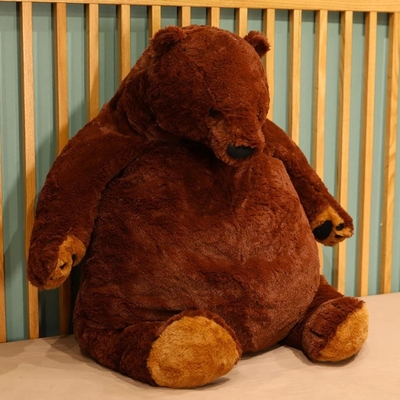 23.6in donkerbruine teddybeer pluis speelgoed simulatie jungelskog teddybeer gevulde dier pop thuis