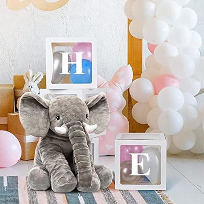 Gevulde olifant pluisdier speeltje 24 inch