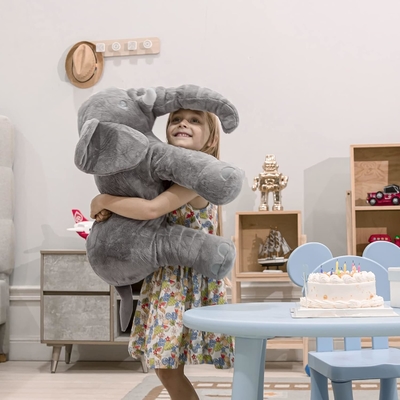 Gevulde olifant pluisdier speeltje 24 inch