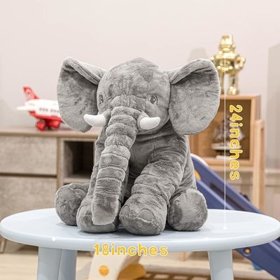 Gevulde olifant pluisdier speeltje 24 inch