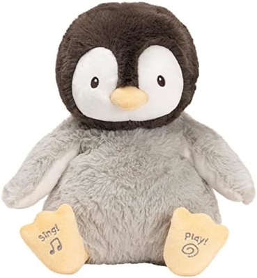 GUND Baby Animated Flappy The Elephant Plush, Singing Stuffed Animal Baby Toy voor 0 jaar en ouder, Grijs, 12&quot;