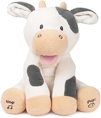 GUND Baby Animated Flappy The Elephant Plush, Singing Stuffed Animal Baby Toy voor 0 jaar en ouder, Grijs, 12&quot;