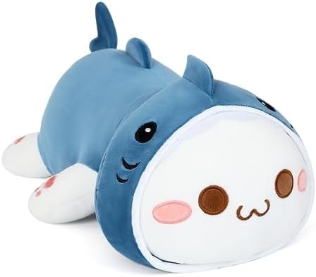 Onsoyours Cute Kitten Plush Toy 25.5 &quot; Gevulde dieren Katje Zachte Anime Kat Grote Plush Kussen voor Kinderen (Witte A, 25.5