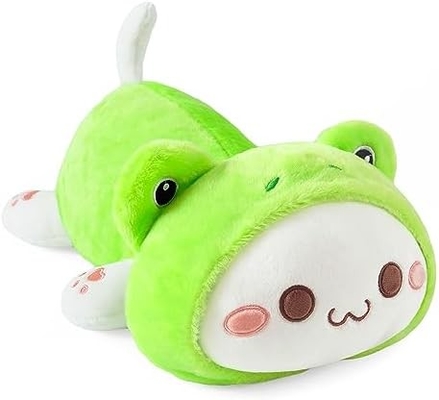 Onsoyours Cute Kitten Plush Toy 25.5 &quot; Gevulde dieren Katje Zachte Anime Kat Grote Plush Kussen voor Kinderen (Witte A, 25.5