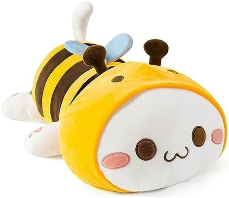 Onsoyours Cute Kitten Plush Toy 25.5 &quot; Gevulde dieren Katje Zachte Anime Kat Grote Plush Kussen voor Kinderen (Witte A, 25.5