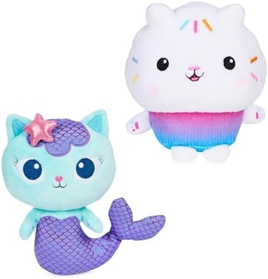 Gabby's Dollhouse, 7-inch Kitty Fairy Purr-ific Plush Toy, Kinderspeelgoed voor 3 jaar en ouder