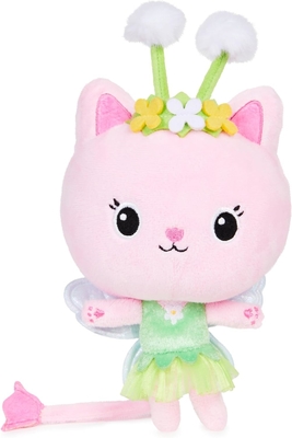 Gabby's Dollhouse, 7-inch Kitty Fairy Purr-ific Plush Toy, Kinderspeelgoed voor 3 jaar en ouder