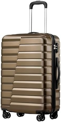 Koffer PC ABS TSA bagage 3 stuk set slot spinner Carry on (Teal blauw)