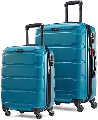 Omni PC Hard Side Uitbreidbare Bagage met Spinner Wheels, Carry-On 20 inch, Teal