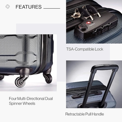 Omni PC Hard Side Uitbreidbare Bagage met Spinner Wheels, Carry-On 20 inch, Teal