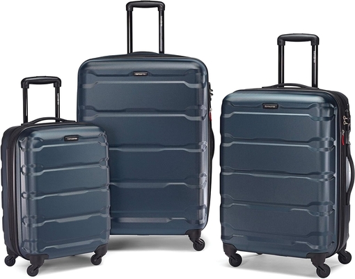 Omni PC Hard Side Uitbreidbare Bagage met Spinner Wheels, Carry-On 20 inch, Teal