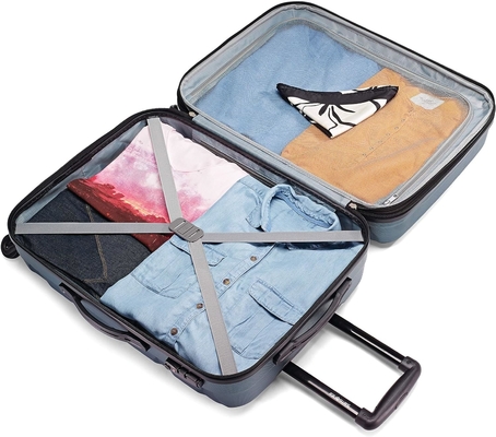 Omni PC Hard Side Uitbreidbare Bagage met Spinner Wheels, Carry-On 20 inch, Teal