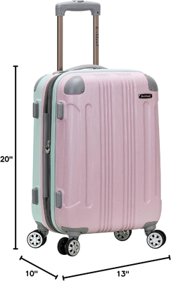 Uitbreidbare bagage met draaiwielen, veelkleurig, draagbaar 20 inch