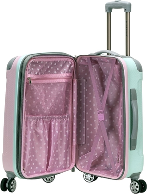 Uitbreidbare bagage met draaiwielen, veelkleurig, draagbaar 20 inch