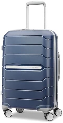 Hardside uitbreidbaar met dubbele spinner wielen, draagbare 21 inch, wit