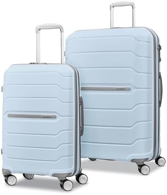 Hardside uitbreidbaar met dubbele spinner wielen, draagbare 21 inch, wit