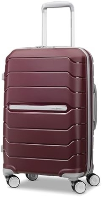Hardside uitbreidbaar met dubbele spinner wielen, draagbare 21 inch, wit