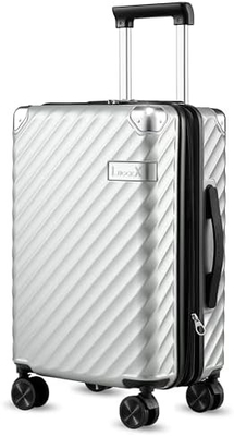 Carry On Baggage 22x14x9 luchtvaartmaatschappij goedgekeurd - 35L polycarbonaat uitbreidbare harde schelp koffer met spinner wielen