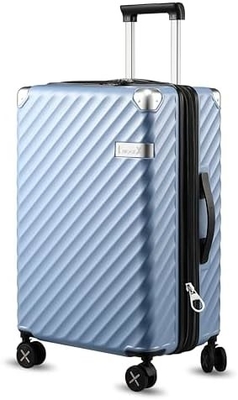 Carry On Baggage 22x14x9 luchtvaartmaatschappij goedgekeurd - 35L polycarbonaat uitbreidbare harde schelp koffer met spinner wielen