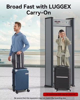 Carry On Baggage 22x14x9 luchtvaartmaatschappij goedgekeurd - 35L polycarbonaat uitbreidbare harde schelp koffer met spinner wielen