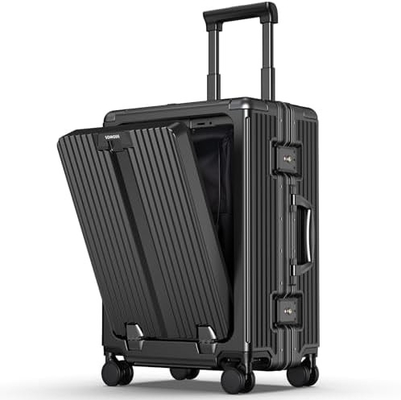 Draagbare bagage, harde koffer met 360° spinnerwielen, vliegtuigkoffer en Lsa-slot met dubbele rits.