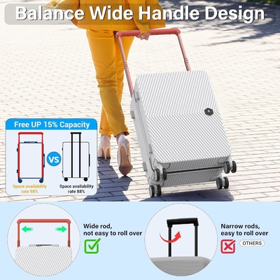 Draagbare bagage, harde koffer met 360° spinnerwielen, vliegtuigkoffer en Lsa-slot met dubbele rits.
