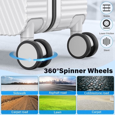 Draagbare bagage, harde koffer met 360° spinnerwielen, vliegtuigkoffer en Lsa-slot met dubbele rits.