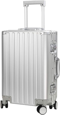Aluminium bagage koffer (zilver, 20 inch Carry-on) Bezoek Sindermore Store