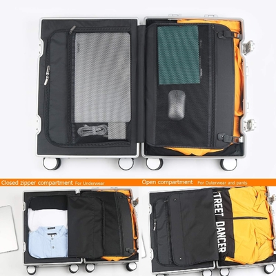Aluminium bagage koffer (zilver, 20 inch Carry-on) Bezoek Sindermore Store