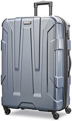 Centrische harde uitbreidbare bagage met spinners, blauwblauw, gemiddeld 24-inch