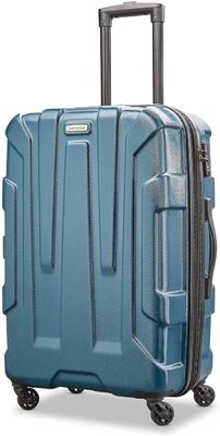 Centrische harde uitbreidbare bagage met spinners, blauwblauw, gemiddeld 24-inch
