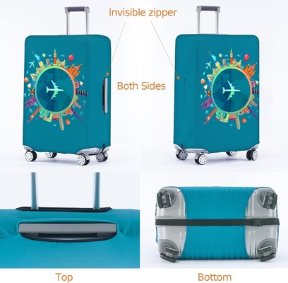 Travelkin kofferbedekking voor koffer Tsa goedgekeurd, kofferbedekking beschermer past 18-32 inch bagage