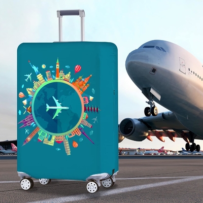 Travelkin kofferbedekking voor koffer Tsa goedgekeurd, kofferbedekking beschermer past 18-32 inch bagage