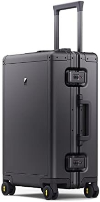 20&quot; aluminium bagage harde koffer, ritsloze bagage met TSA slot en spinner wielen - zilver